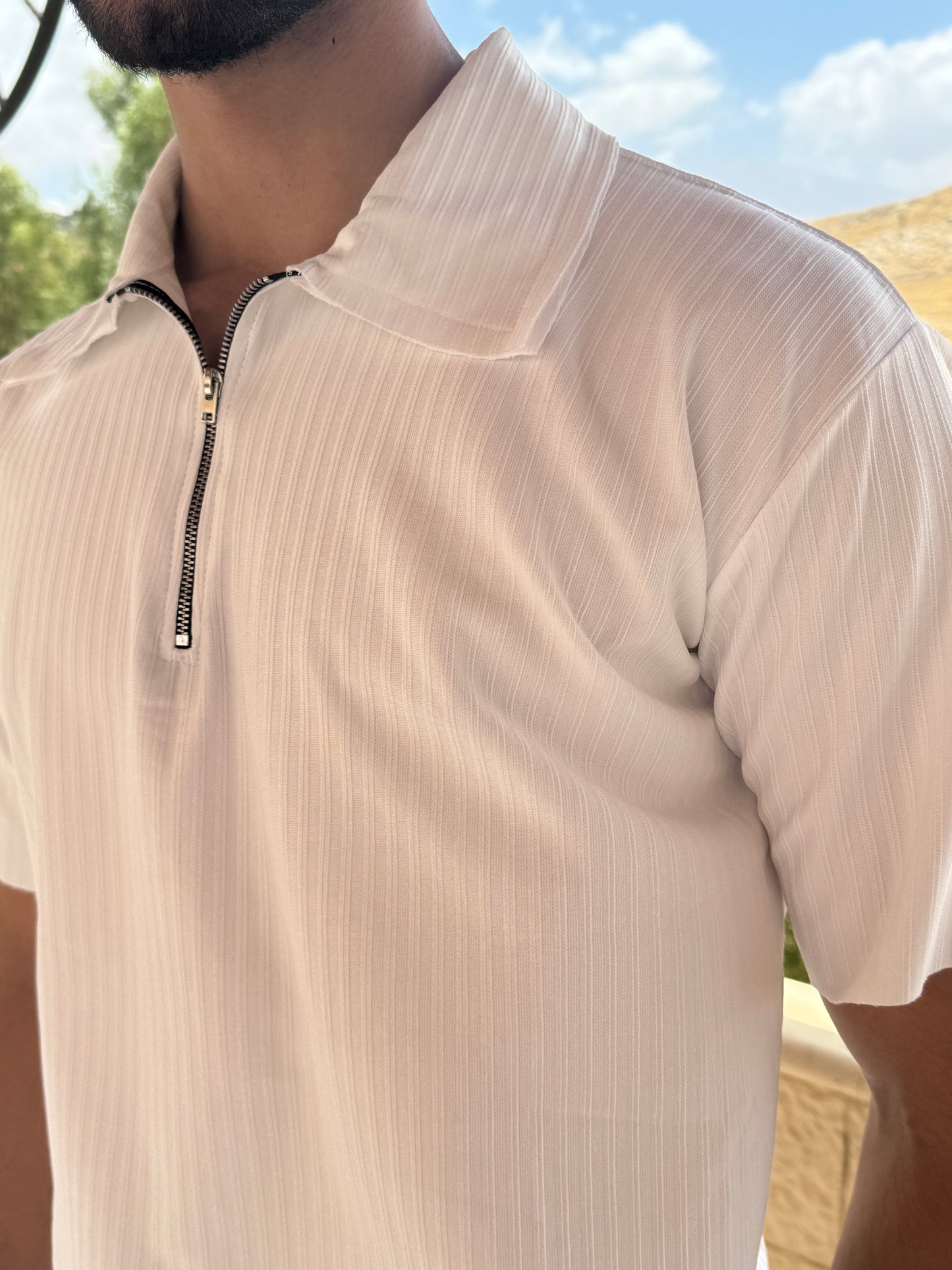 DOUBLE-WIRED ZIPPER POLO