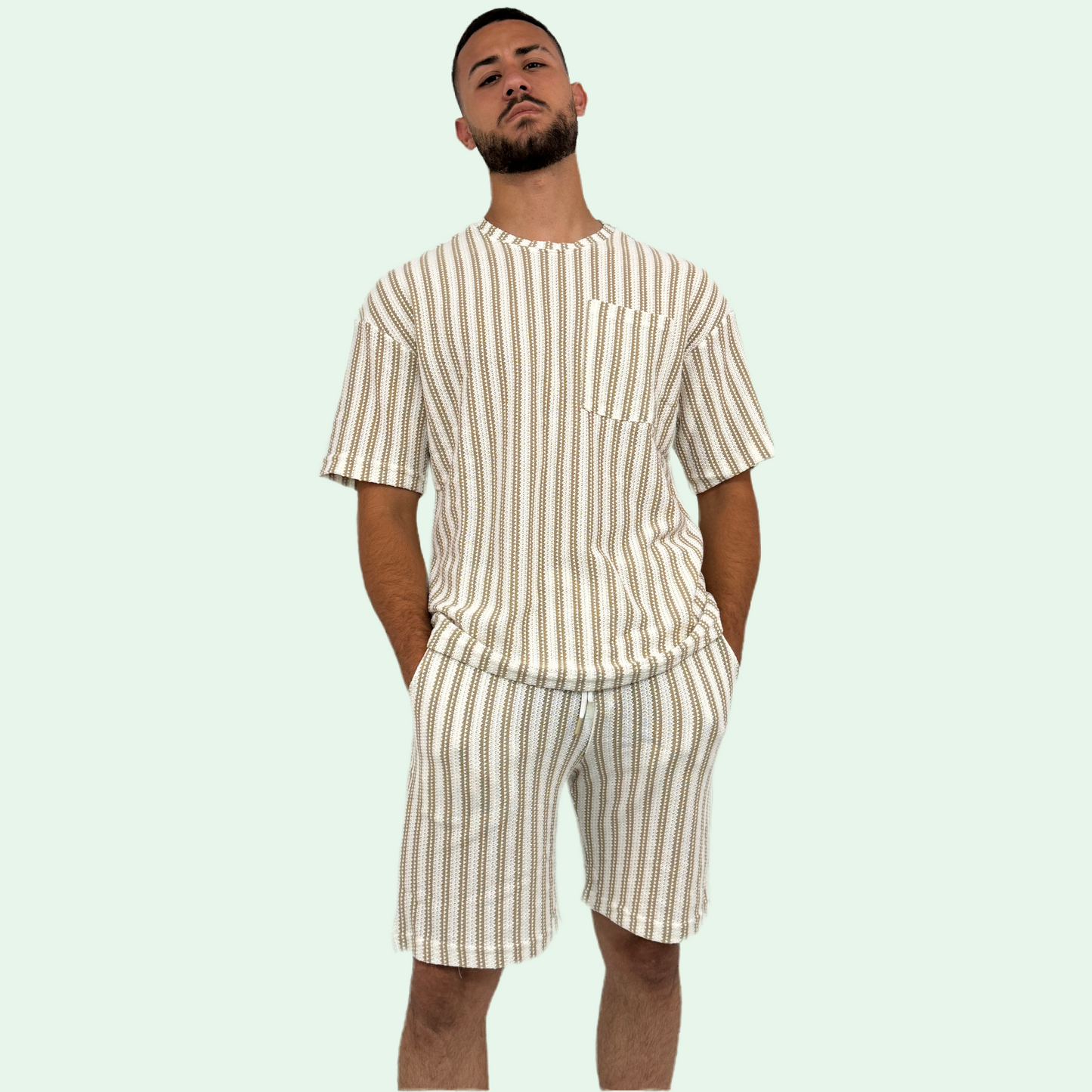 LINED CROCHET SHORT SET