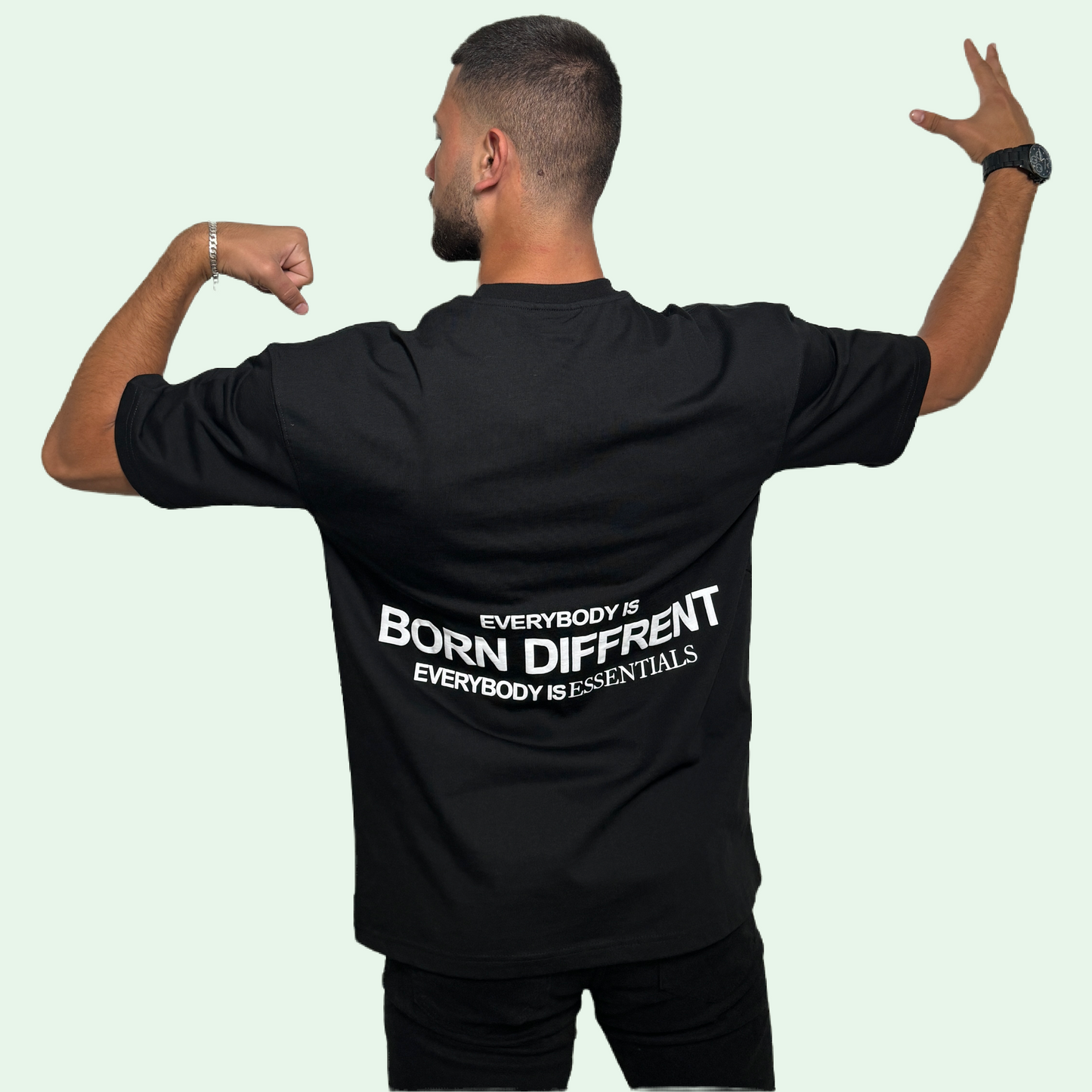 BORN DIFFERENT PRINTED T-SHIRT