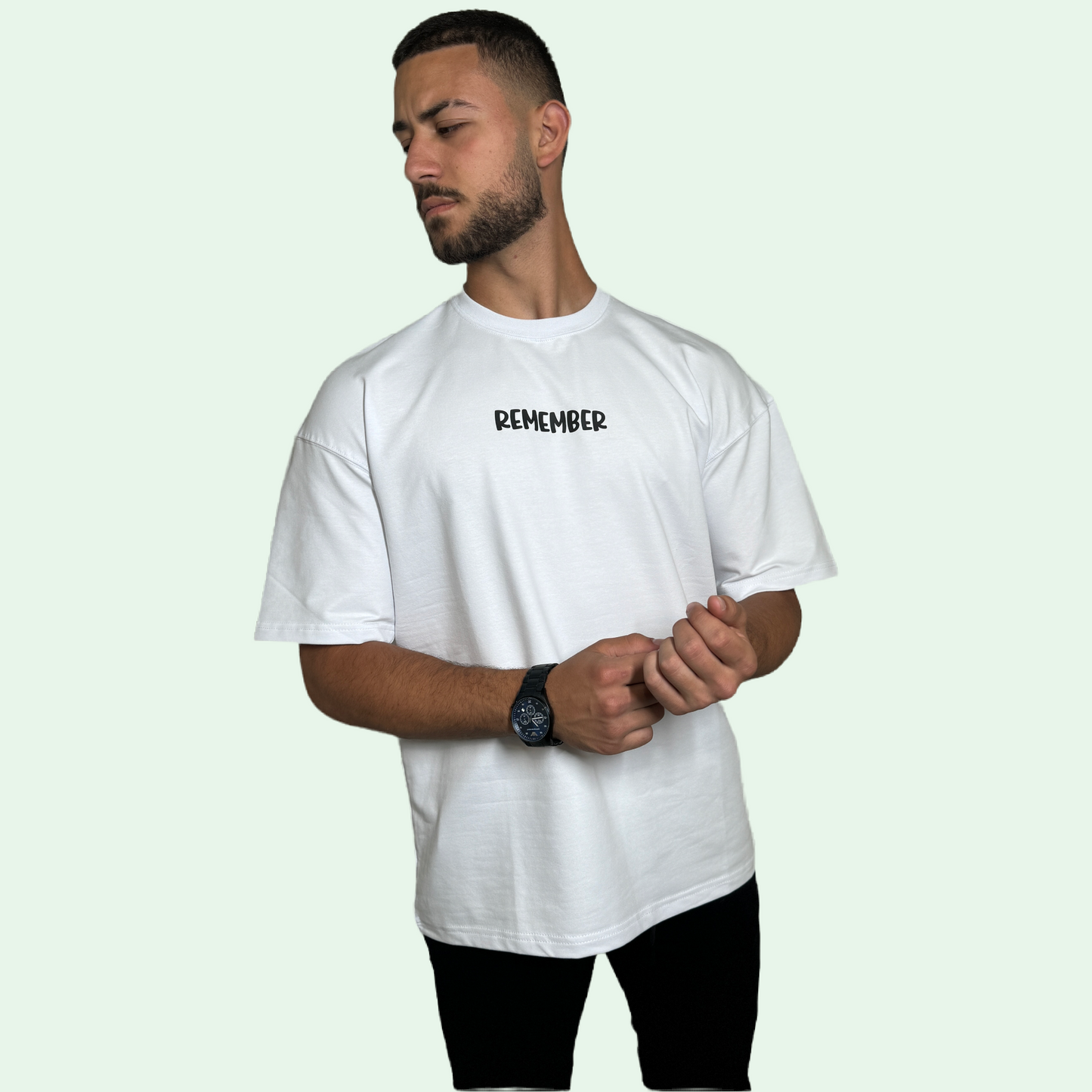 REMEMBER PRINTED T-SHIRT