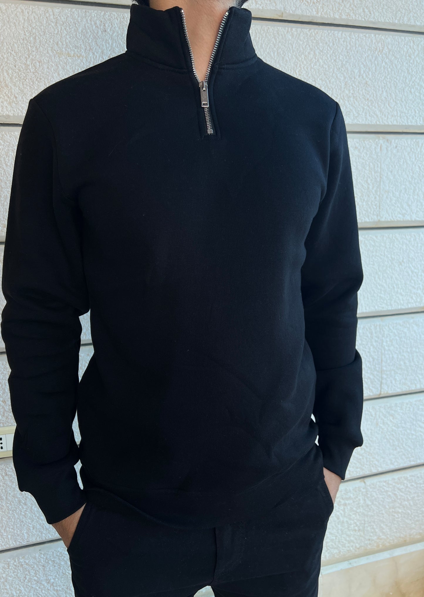 Zip Collar Sweatshirt