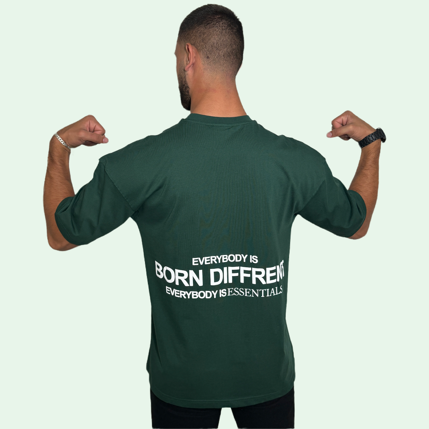 BORN DIFFERENT PRINTED T-SHIRT