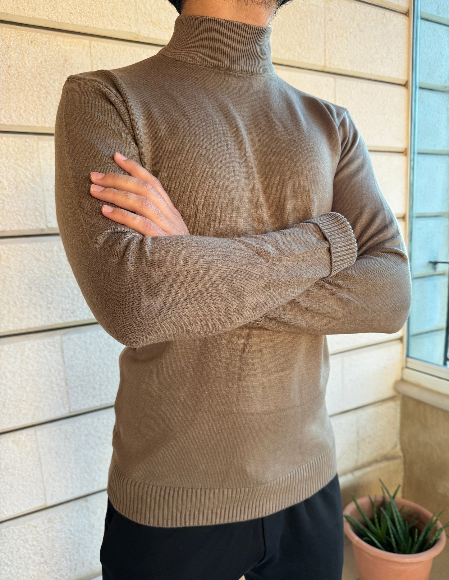 BASIC TURTLENECK SWEATER