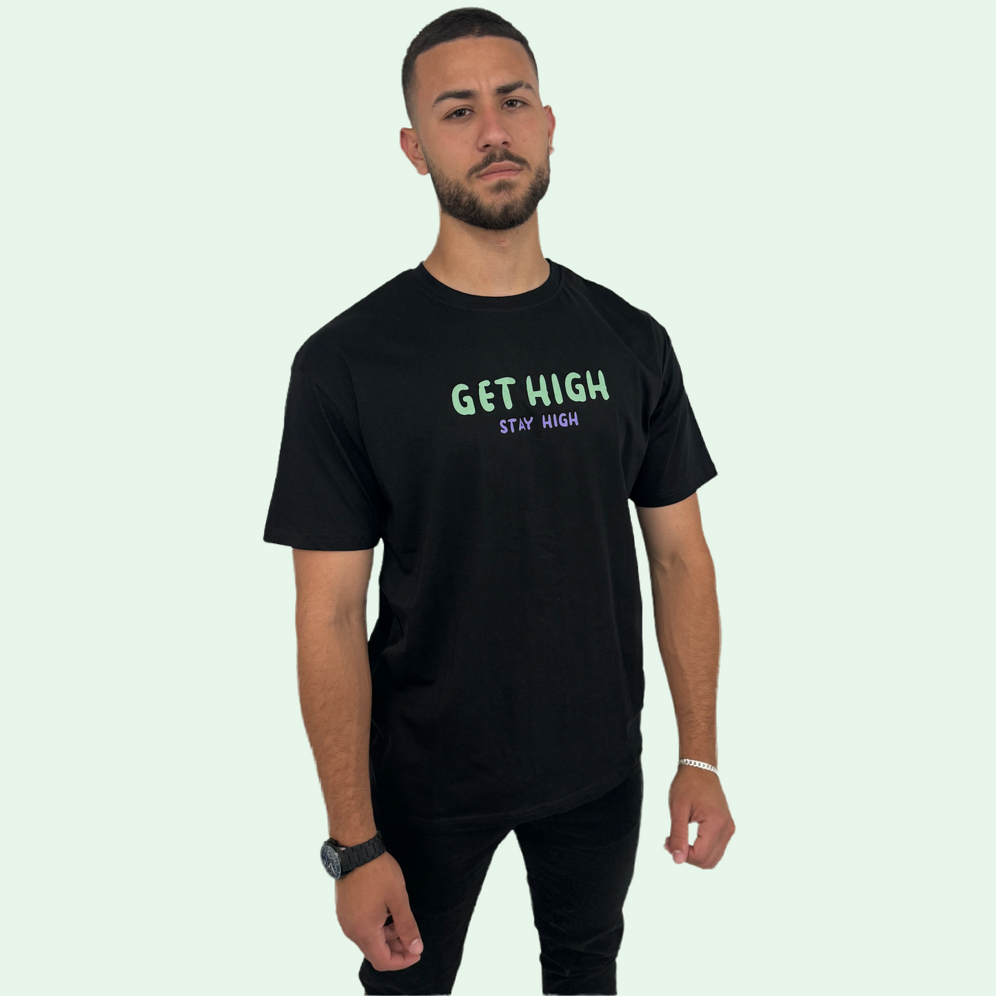 GET-HIGH PRINTED T-SHIRT