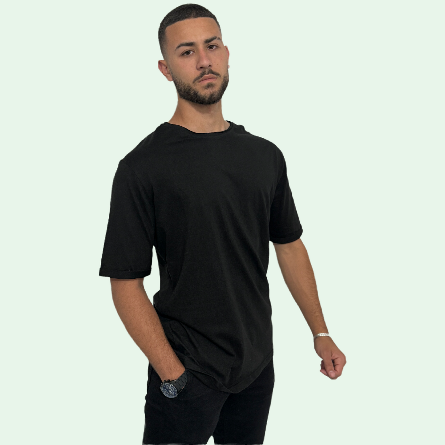 SLUB KNIT T-SHIRT
