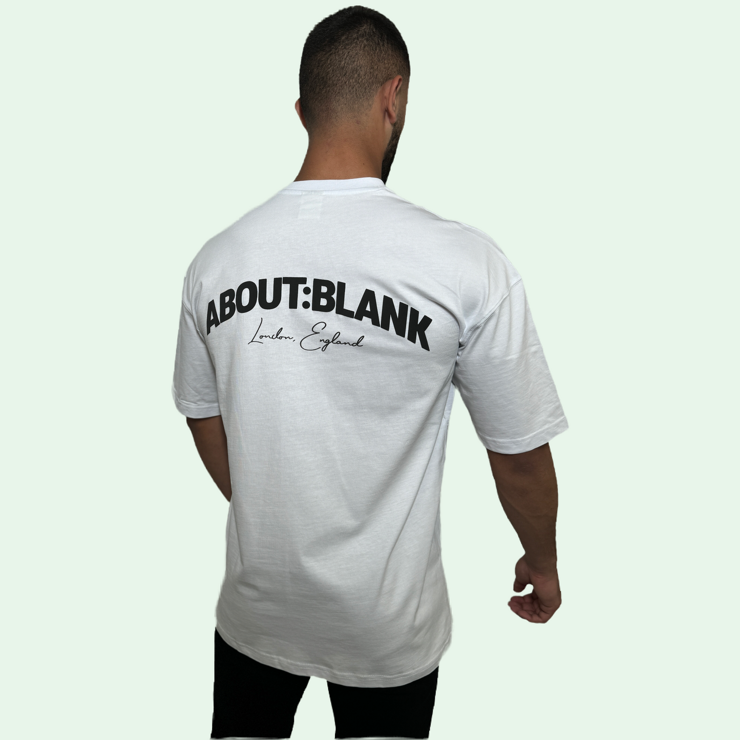 ABOUT:BLANK PRINTED T-SHIRT