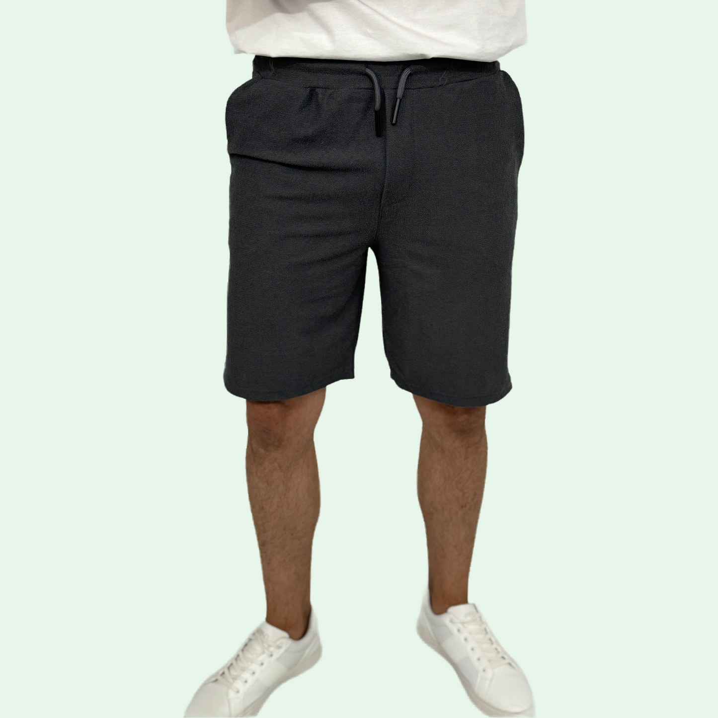 TEXTURED BERMUDA SHORTS