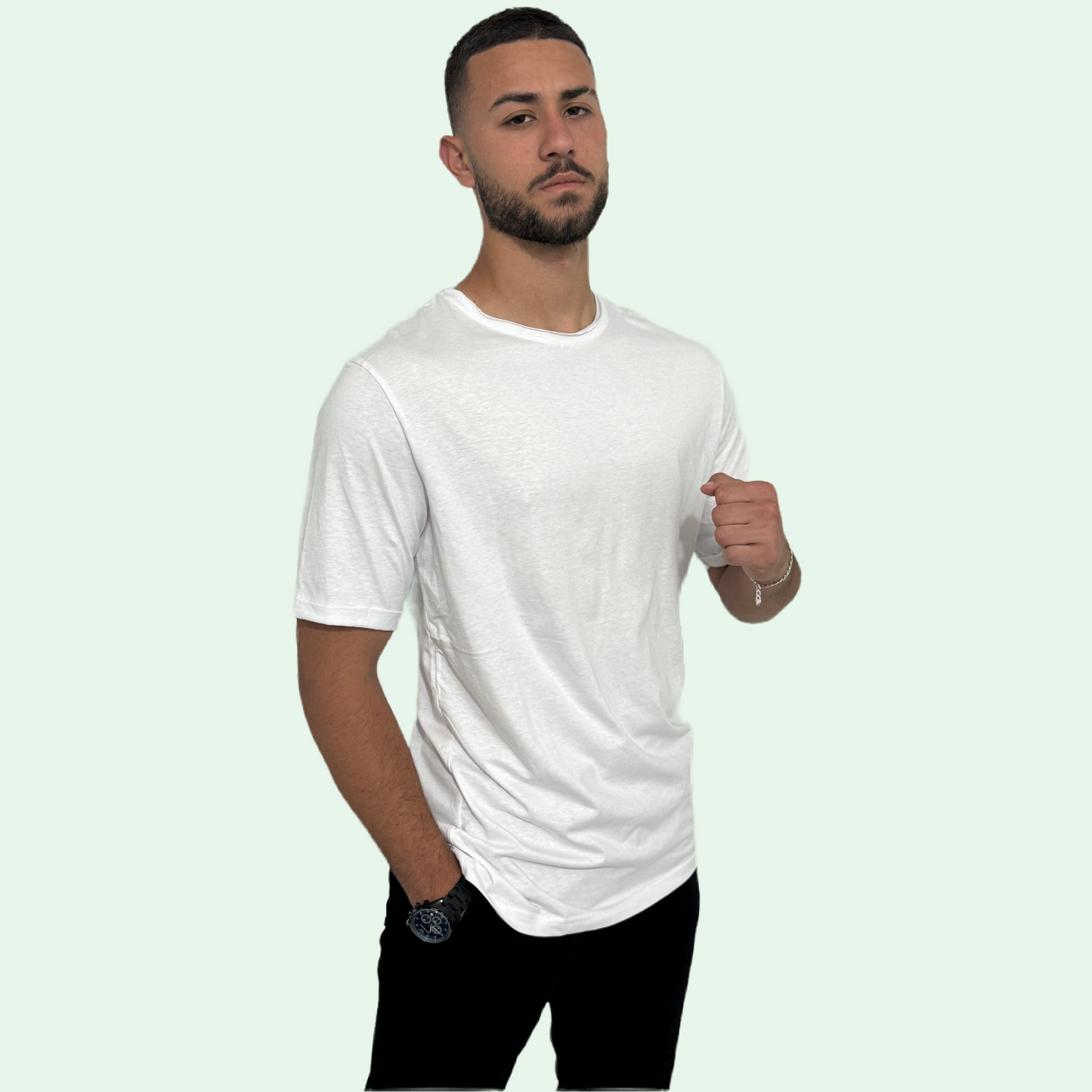 SLUB KNIT T-SHIRT