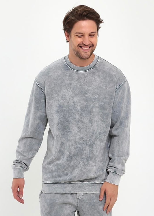 Acid-Washed Sweatshirt