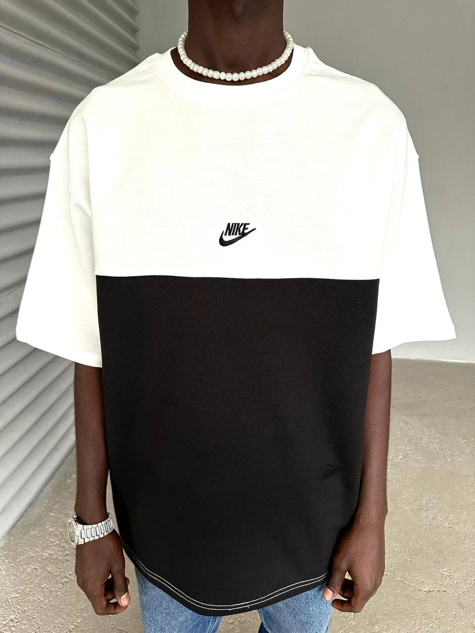 Nike Black-White T-Shirt