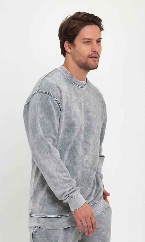 Acid-Washed Sweatshirt