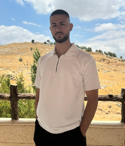 DOUBLE-WIRED ZIPPER POLO