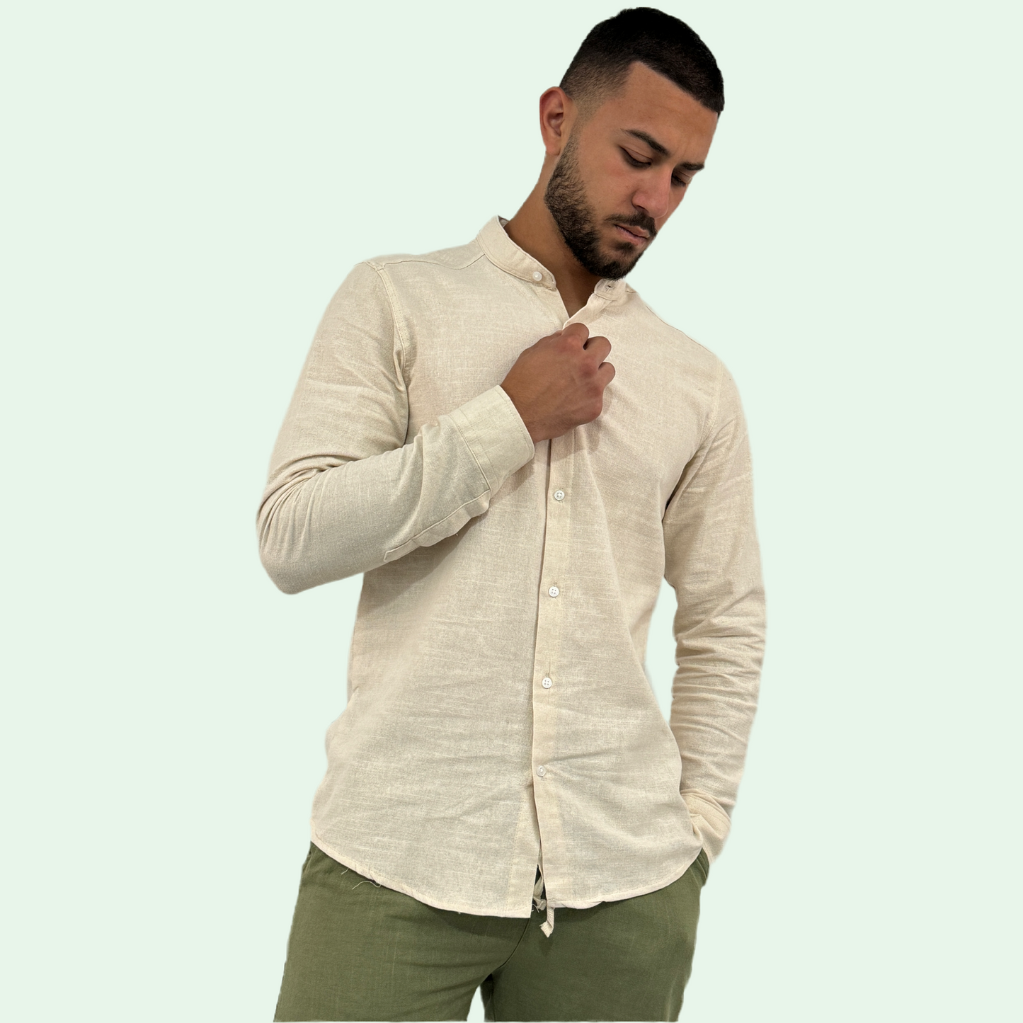 LONG SLEEVE LINEN SHIRT