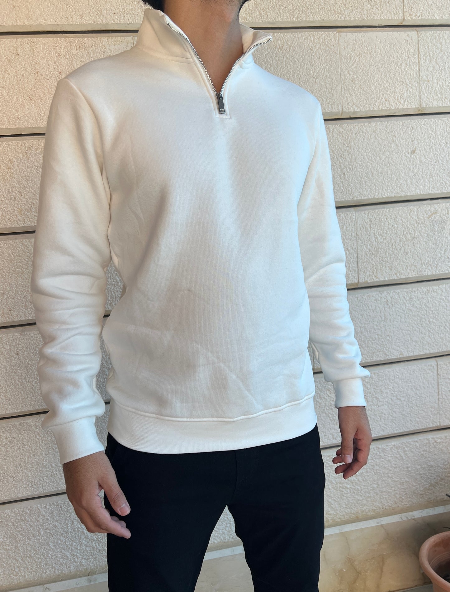 Zip Collar Sweatshirt