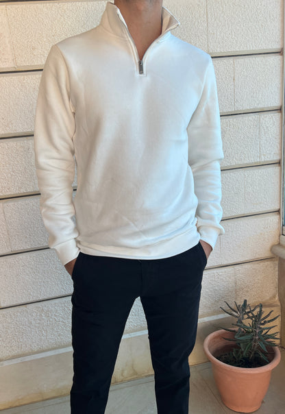 Zip Collar Sweatshirt