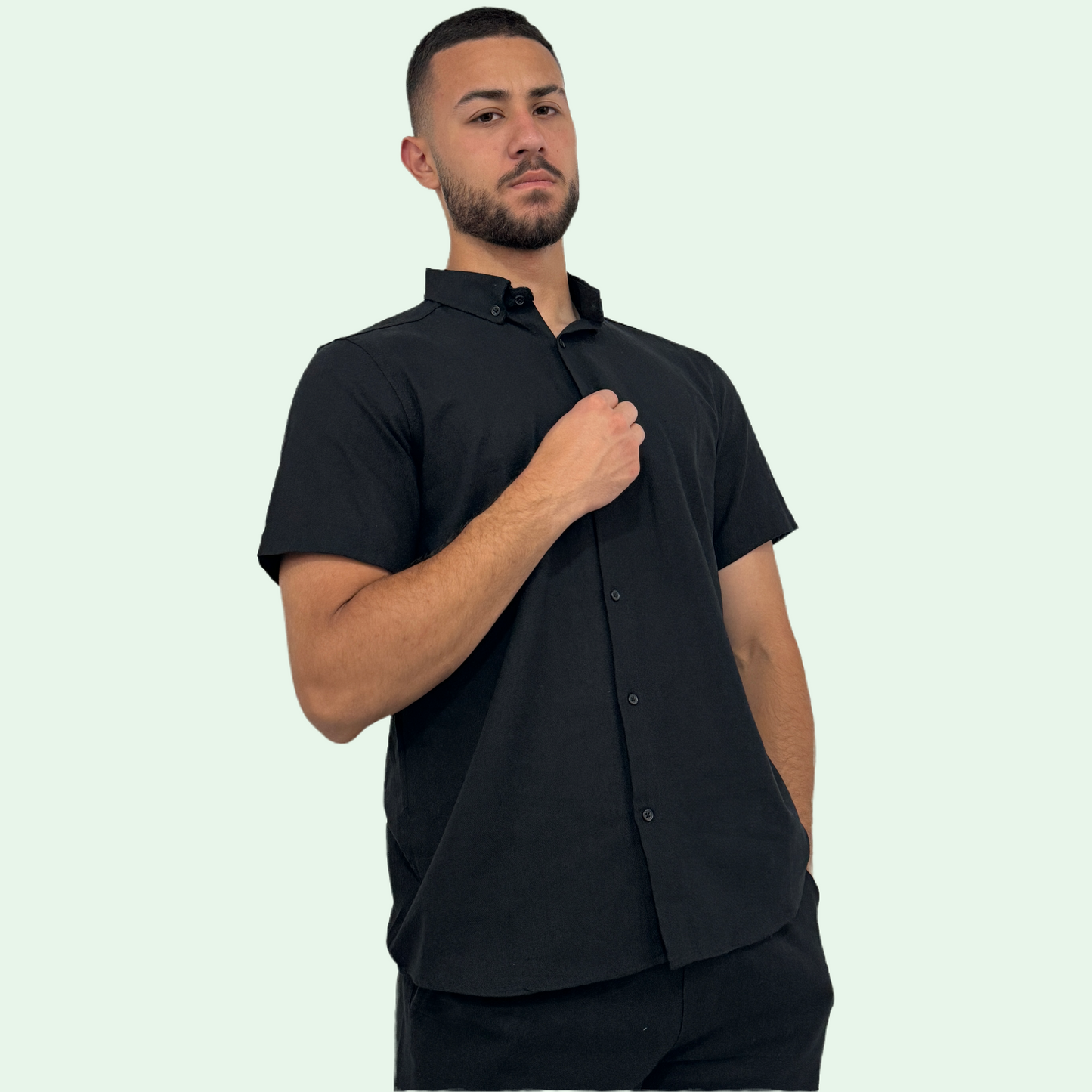SHORT SLEEVE LINEN SHIRT