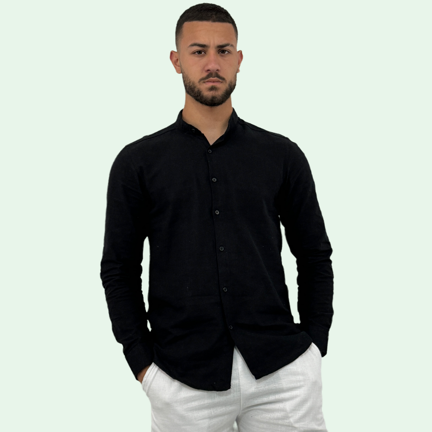 LONG SLEEVE LINEN SHIRT