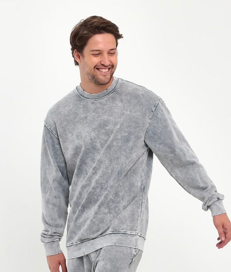 Acid-Washed Sweatshirt
