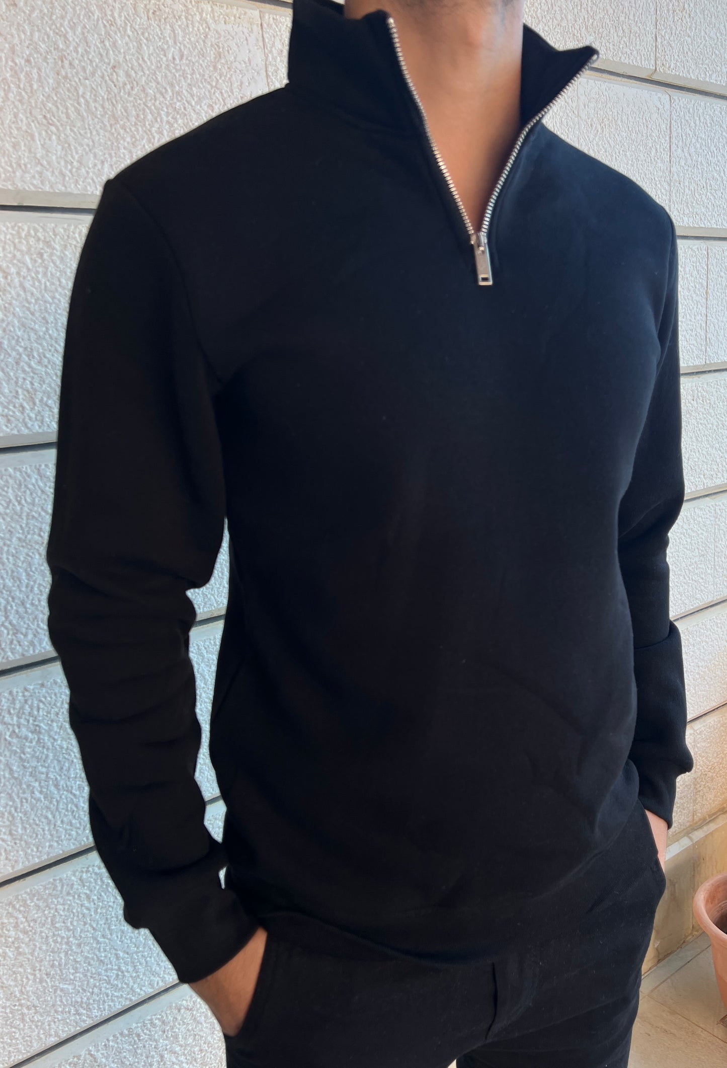 Zip Collar Sweatshirt