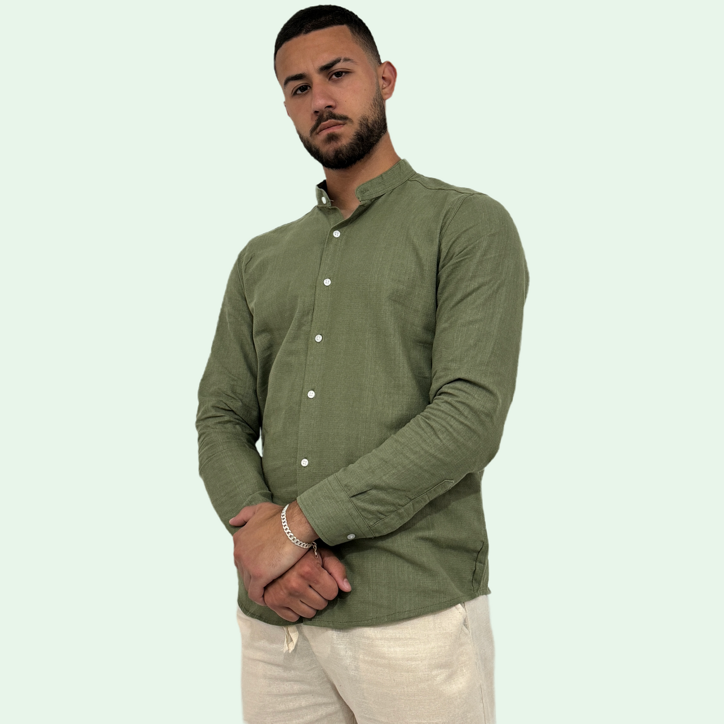LONG SLEEVE LINEN SHIRT