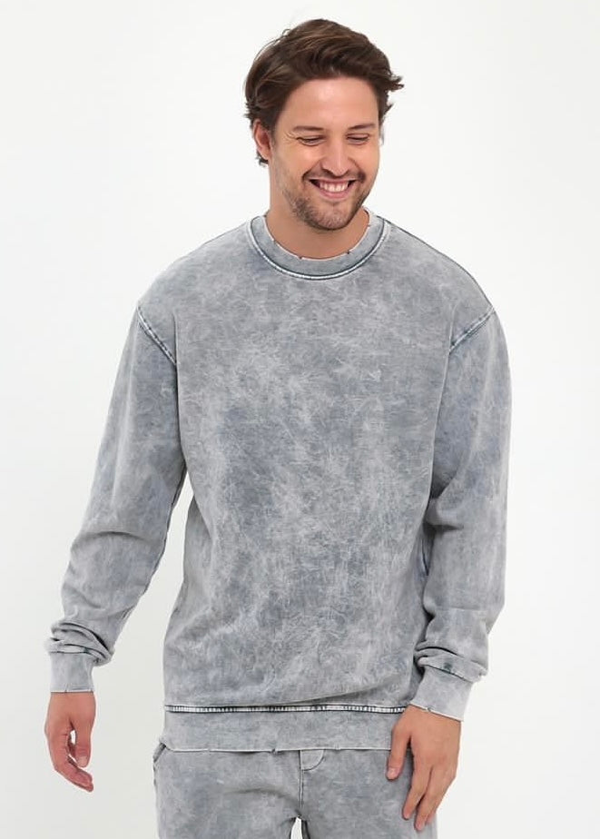 Acid-Washed Sweatshirt