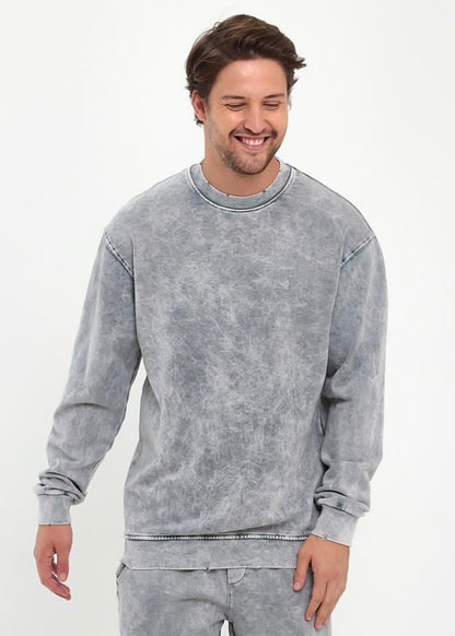 Acid-Washed Sweatshirt