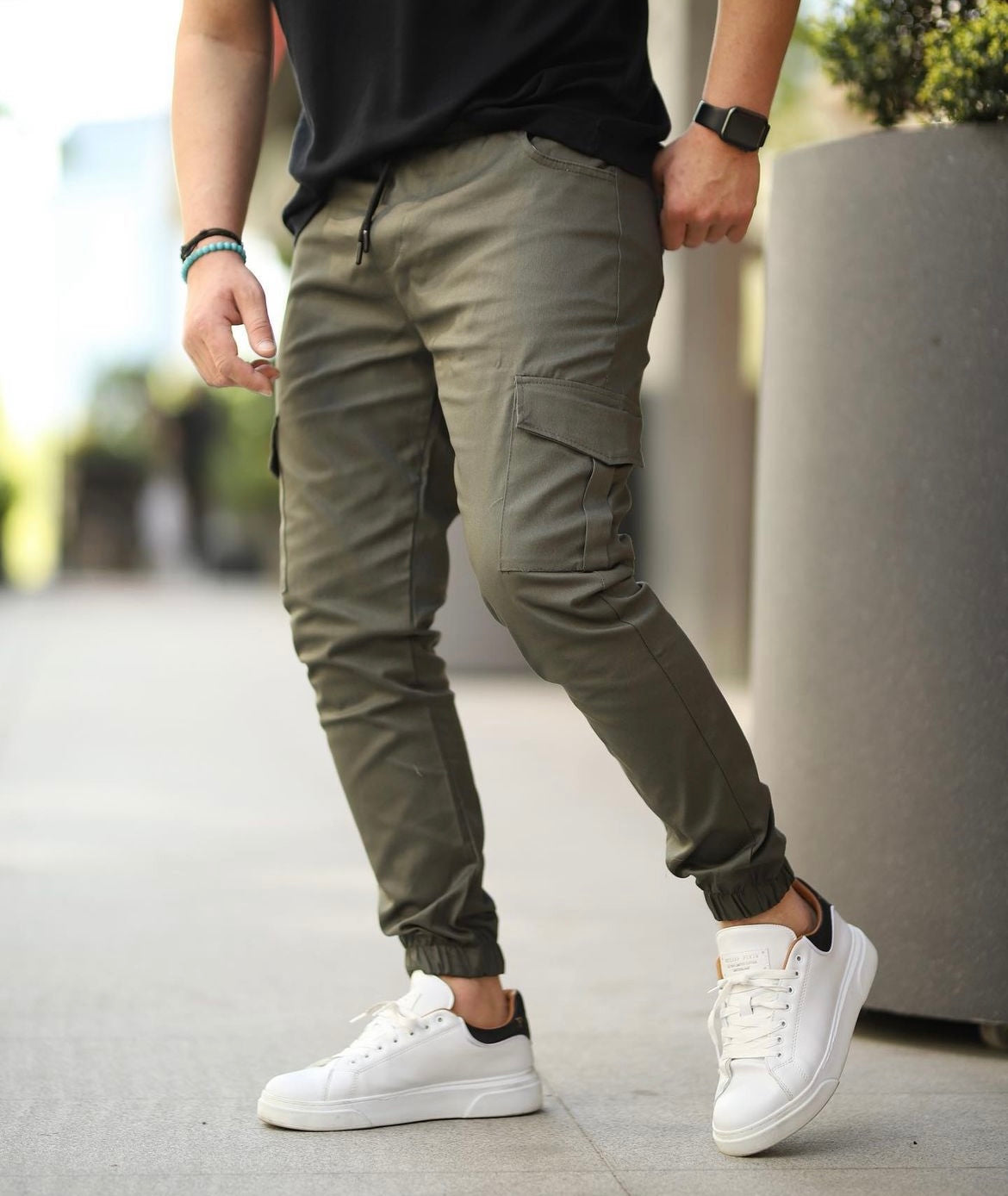 [SALE] GABARDINE CARGO JOGGER