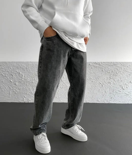 Grey Oversized Jeans